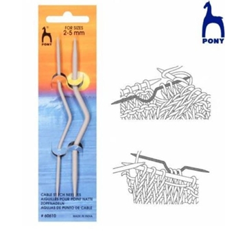 Aguja trenzar Pony 60610, blíster de 2 u - Imagen 1