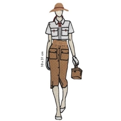 Aplicación termo adhesiva Chica camel. - Imagen 1