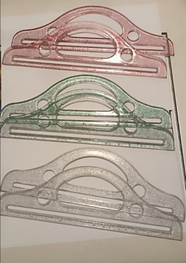 Asas  para bolsas, purpurina plásticas, precio del par. unidades limitadas - Imagen 1