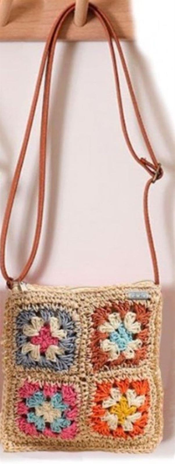 Bandolera a crochet en fibras vegetales - Imagen 4