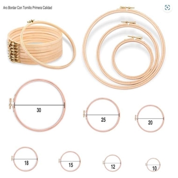 Bastidor con tornillo para bordado a maquina - Imagen 1