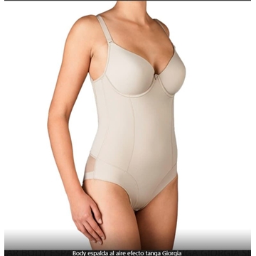 Body espalda al aire efecto tanga Giorgia Selene con aro y relleno, máximo confort - Imagen 2