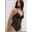 Body Isabel Mora con aro, tanga en negro, encaje alta calidad - Imagen 1