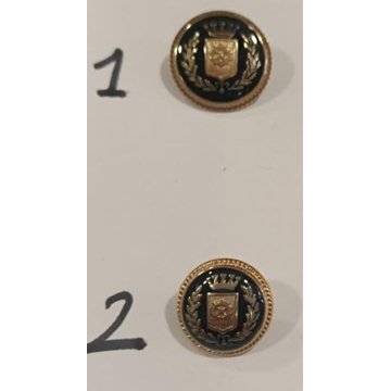 Botón con escudo y ribete dorado - Imagen 2