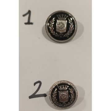 Botón con escudo y ribete plata - Imagen 2