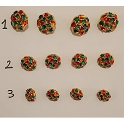 Botón fantasía alta calidad vintage, oro multicolor, unidades limitadas - Imagen 1