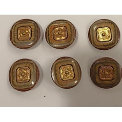 Botón madera metal, tamaño real. unidades limitadas - Imagen 1