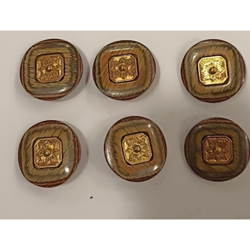 Botón madera metal, tamaño real. unidades limitadas - Imagen 1