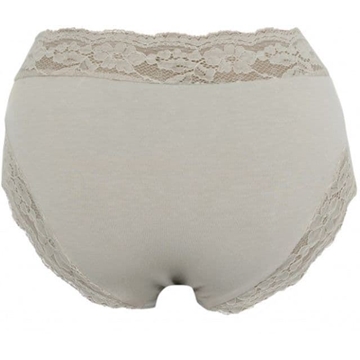 Braga algodón con encaje en cintura y contorno de piernas. DORIAN OLGA ALAZAN - Imagen 2