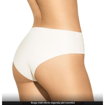 Braga midi efecto segunda piel essential Selene, cortada a laser, sin demarcación - Imagen 2