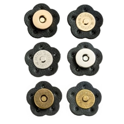 Broche magnético polipiel en forma de flor. - Imagen 1