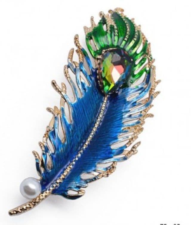 Broche Pluma - Imagen 1