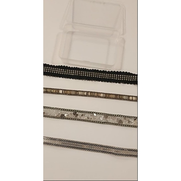 Caja vintage con pasamanerías strass. - Imagen 1