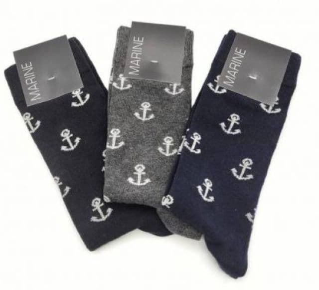 Calcetines unisex con  dibujos muy atrevidos, clásicos y divertidos, anclas - Imagen 1