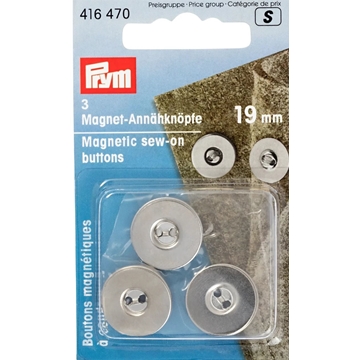 Cierre magnético alta calidad, para coser.3 unidades - Imagen 2