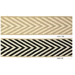 Cinta de algodón con dibujo en forma de espiga - Imagen 1