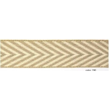 Cinta de algodón con dibujo en forma de espiga - Imagen 2