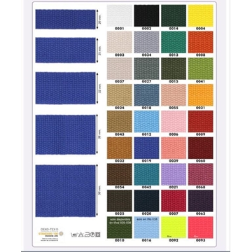 Cinta de mochila 100poliéster, tacto algodón mate, 32mm - Imagen 2