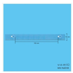 Cinta de stor con anillas cosidas, 16mm de ancho - Imagen 1