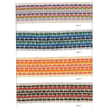 Cinta multicolor  on hilo dorado - Imagen 1