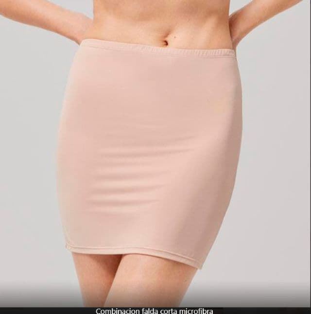 Combinacion falda corta microfibra Ysabel Mor - Imagen 1