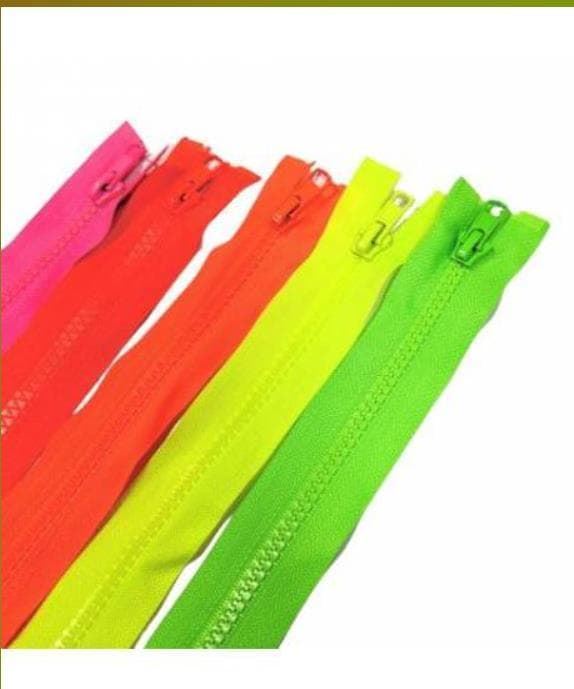 Cremallera inyectada de separador Malla 5  flúor . - Imagen 1