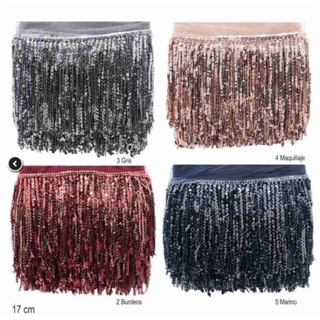 FLECO LENTEJUELAS LARGO 17CM. - Imagen 1