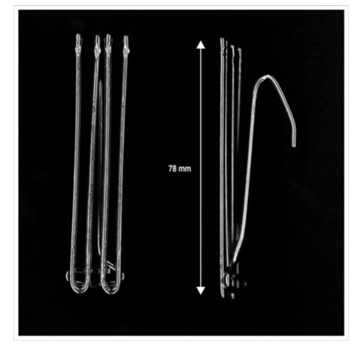 Gancho de cortina de metal para cinta encrestadora, gancho de techo 78mm - Imagen 1