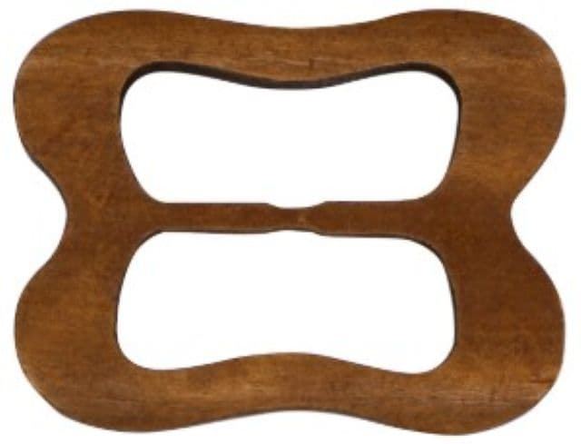 Hebilla cuadrada de madera - Imagen 1