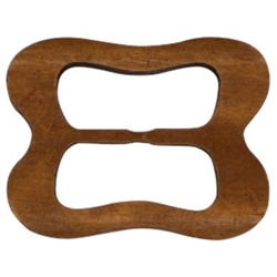 Hebilla cuadrada de madera - Imagen 1