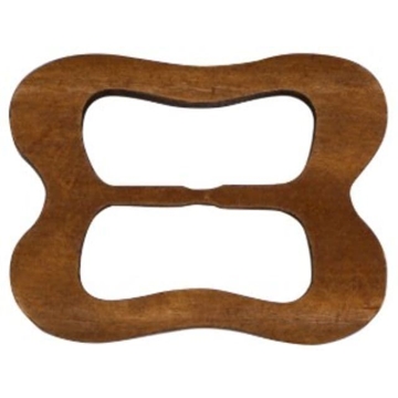 Hebilla cuadrada de madera - Imagen 1