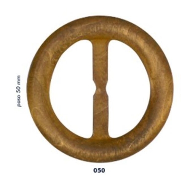 Hebilla de madera redonda - Imagen 2