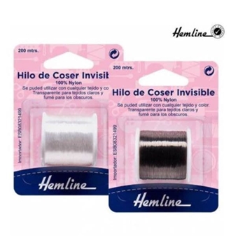 Hilo coser invisible 200 m Hemline H240, apto para coser a mano y a máquina - Imagen 1