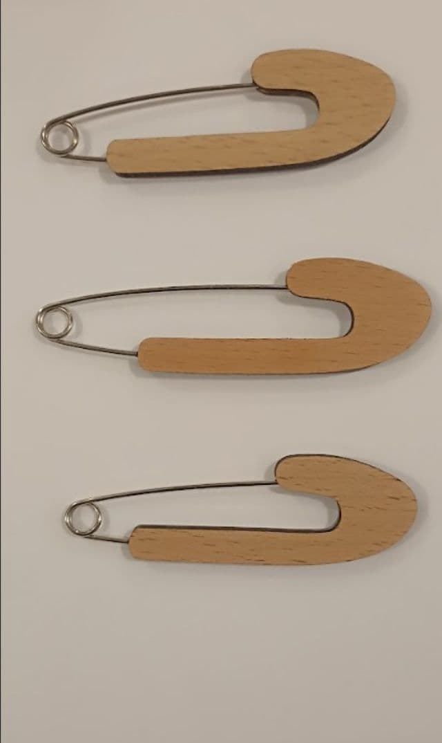 Imperdible madera barnizado varios colores - Imagen 2