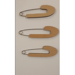 Imperdible madera barnizado varios colores - Imagen 2