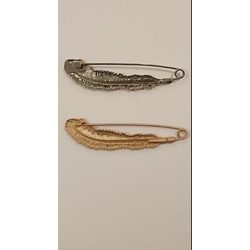 Imperdible pluma, oro y plata - Imagen 2