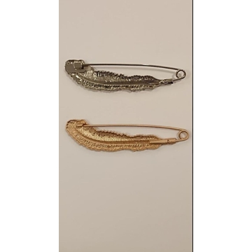 Imperdible pluma, oro y plata - Imagen 2