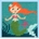 Kit infantil de bordado sirena - Imagen 1