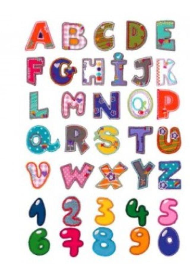 Letras bordadas - Imagen 1