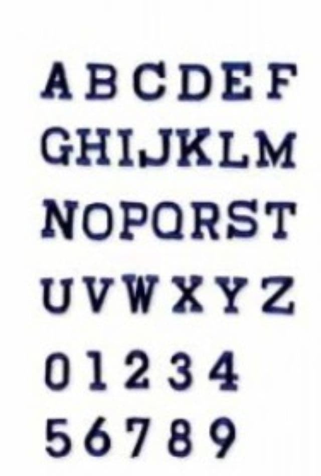 Letras bordadas - Imagen 1