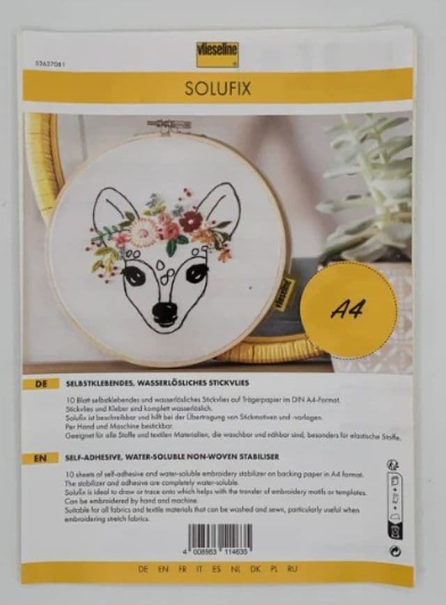Papel Bordar Solufix - Imagen 1