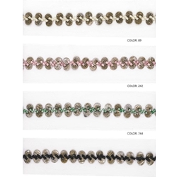 Pasamanería de fantasía  de coser, mate brillo - Imagen 1