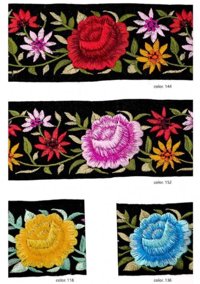 Pasamanería de flores - Imagen 1