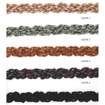 Pasamaneria de lana con hilo dorado - Imagen 1