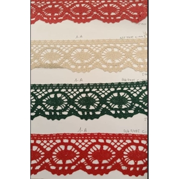 Puntilla bolillo Algodón 60mm - Imagen 2