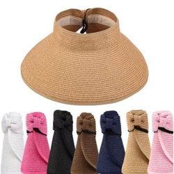 Sombrero de rafia enrollable - Imagen 1