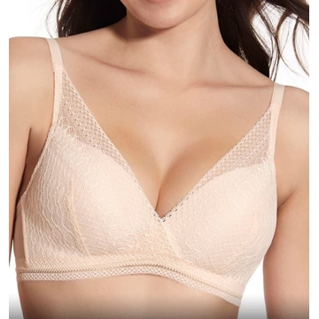 Sujetador copa triangular de encaje y sin aro,Regina Selene, alta sujeción - Imagen 1