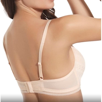 Sujetador copa triangular de encaje y sin aro,Regina Selene, alta sujeción - Imagen 2