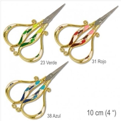 Tijera VINTAGE LACADA, alta costura, fantasía - Imagen 1