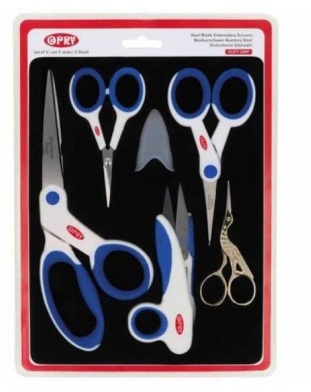 Tijeras acero inox. set de 5 Opry ,set muy completo, alta calidad - Imagen 1